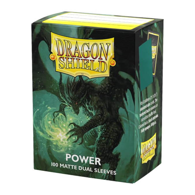 Dragon Shield Standard Size Dual Matte Sleeves - Power (100 Sleeves)