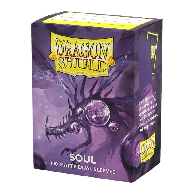 Dragon Shield Standard Size Dual Matte Sleeves - Soul (100 Sleeves)