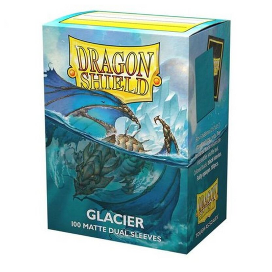 Dragon Shield Standard Size Dual Matte Sleeves - Glacier (100 Sleeves)