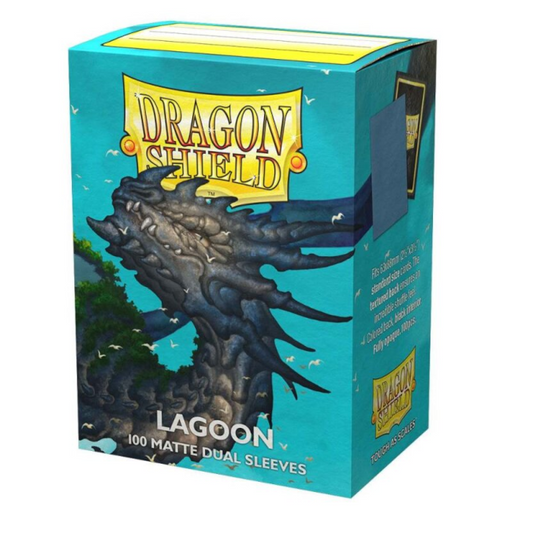 Dragon Shield Standard Size Dual Matte Sleeves - Lagoon (100 Sleeves)