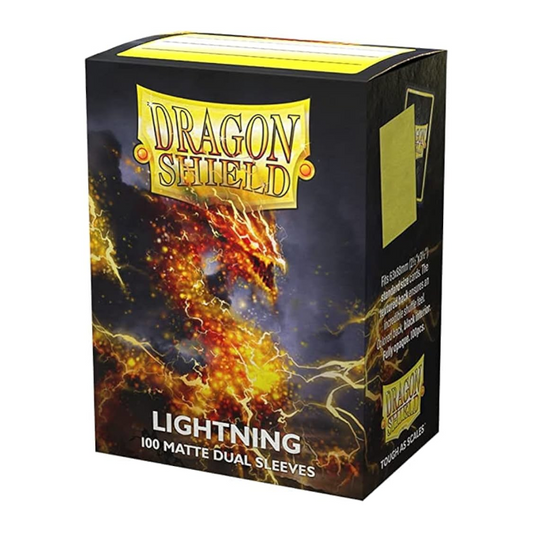 Dragon Shield Standard Size Dual Matte Sleeves - Lightning (100 Sleeves)