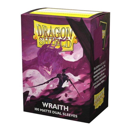 Dragon Shield Standard Size Dual Matte Sleeves - Wraith (100 Sleeves)