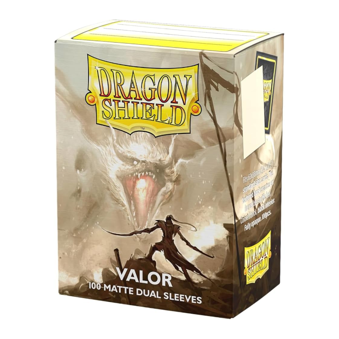 Dragon Shield Standard Size Dual Matte Sleeves - Valor (100 Sleeves)