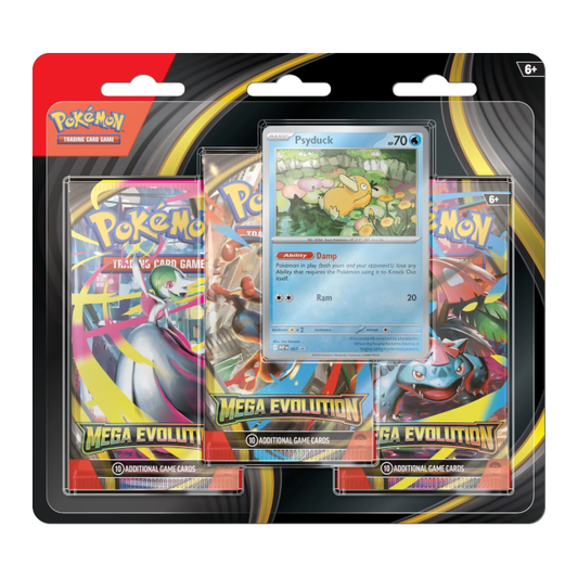 Mega Evolution 3 Pack Blister Psyduck