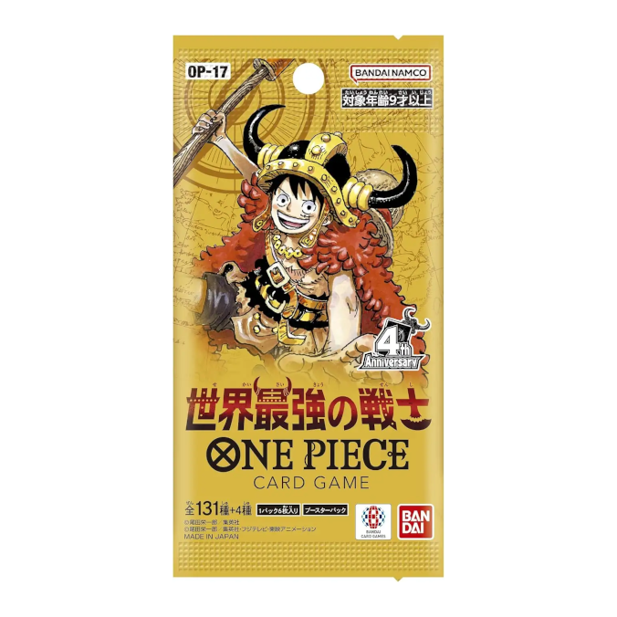One Piece The Worlds strongest Warriors OP-17 Einzelbooster JP