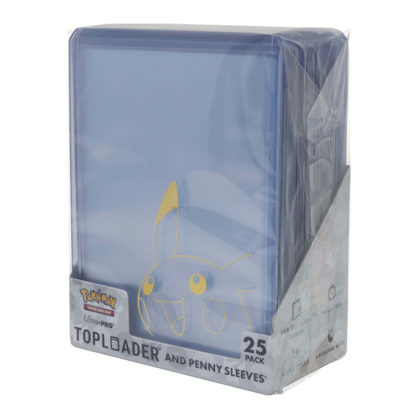 Ultra Pro Pikachu 3″ X 4″ Regular Toploader and Penny Sleeves Combo Pa ...
